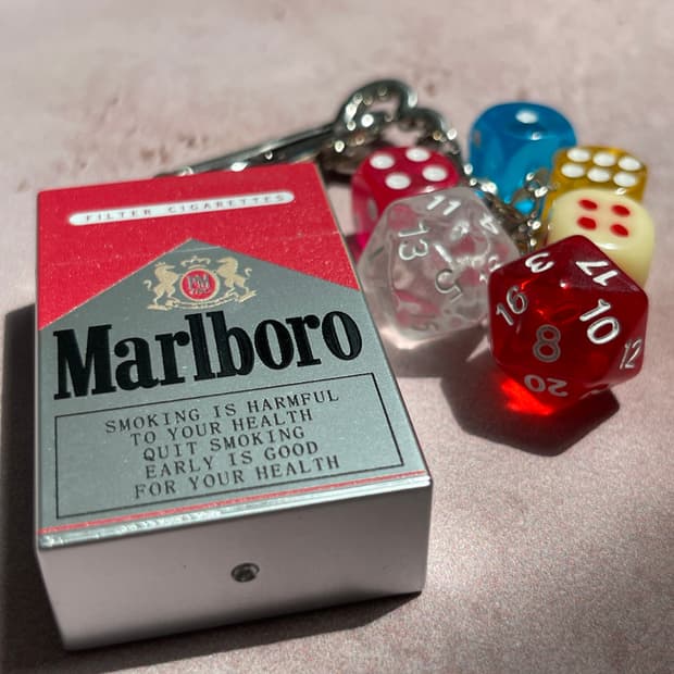 말보로레드 키링 셋 Marlboro Case & Dice Keyring