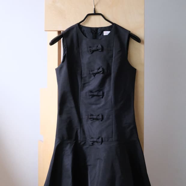 Bow Front Sleeveless Flare Dress