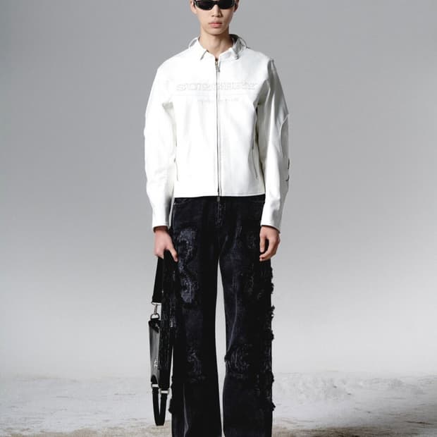 써저리 스트래텀 레더 자켓 화이트 (M)