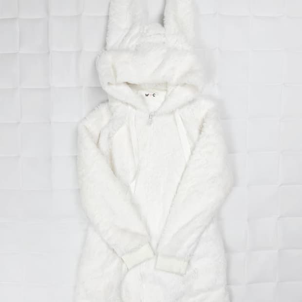 w♡c 토끼 후드 집업