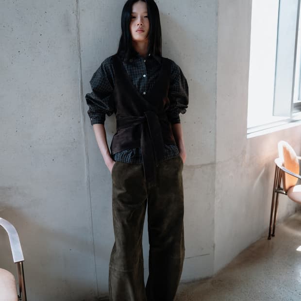 모노하 스웨이드 커브 팬츠 (새상품) / 여성팬츠 / 여성 바지