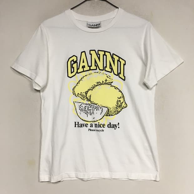  GANNI 가니 레몬 반팔 티셔츠 S
