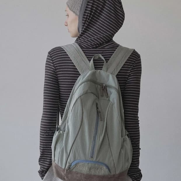 스컬프터 올드스쿨 슬라우치 백팩 세이지