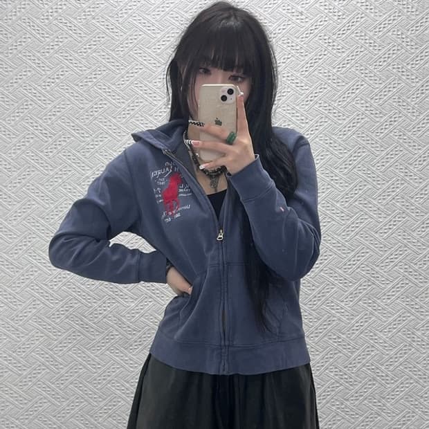 폴로 랄프로렌 레트로 빅포니 치프키프 후드집업 90 C10117