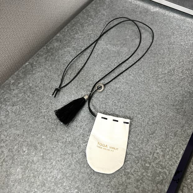 TOGA VIRILIS-LEATHER POUCH NECKLACE