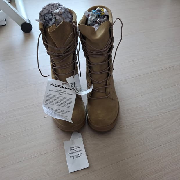 밀리터리 미군 동계용 알타마 군화