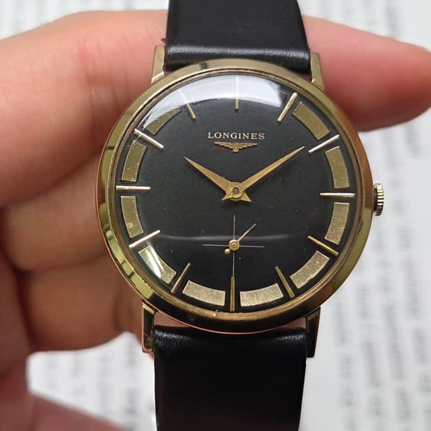 레어] 빈티지 론진 독립초침 황금날개 칼침핸즈 23Z 인하우스 수동 메커