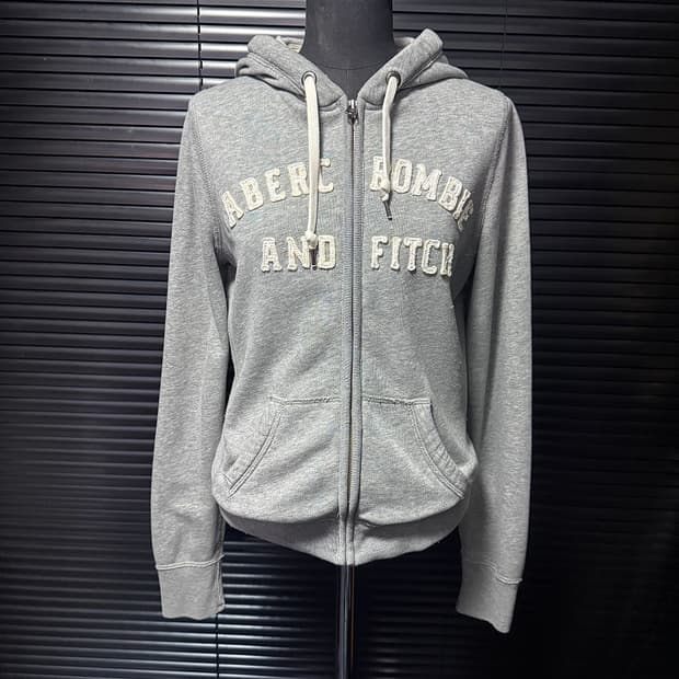 아베크롬비 후드 집업 스웻 M 95 y2k 그레이 회색 피치 기모 빈티지