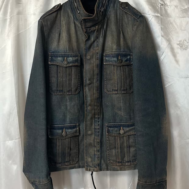 디올옴므 AW05 녹워싱 M65 필드 자켓