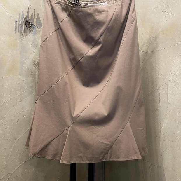 질샌더 나이론 면스판 플레어 스커트 55