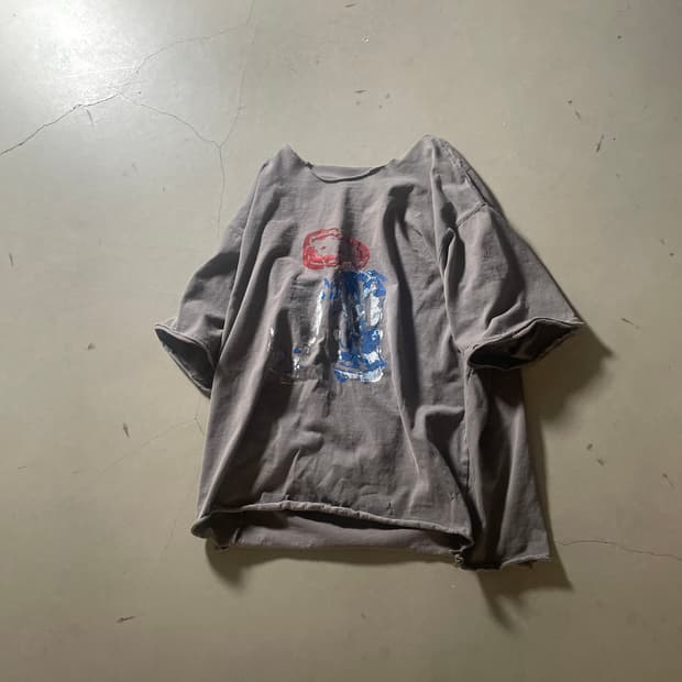 KZ ATELIER Hand Painted Reworked T-Shirt