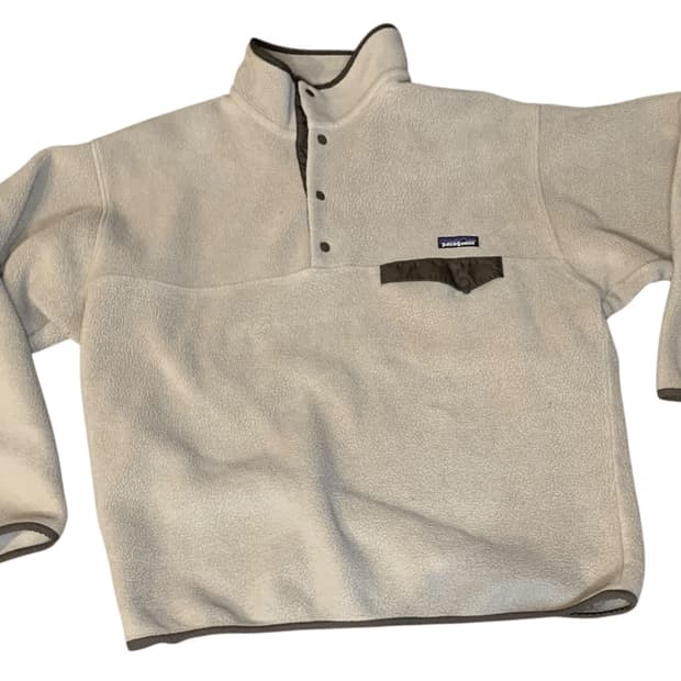 90s 파타고니아 신칠라 스냅-T 베이지/차콜 콜롬비아