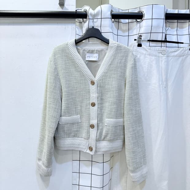 모한 MOTHAN 트위드자켓