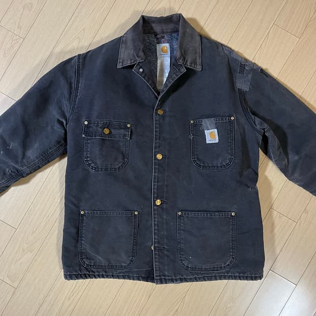 칼하트 90's USA 블랙 초어자켓