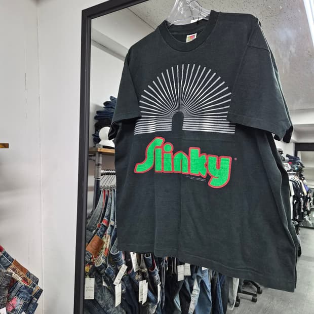 90s SLINKY 공식 머천다이징 반팔 티셔츠