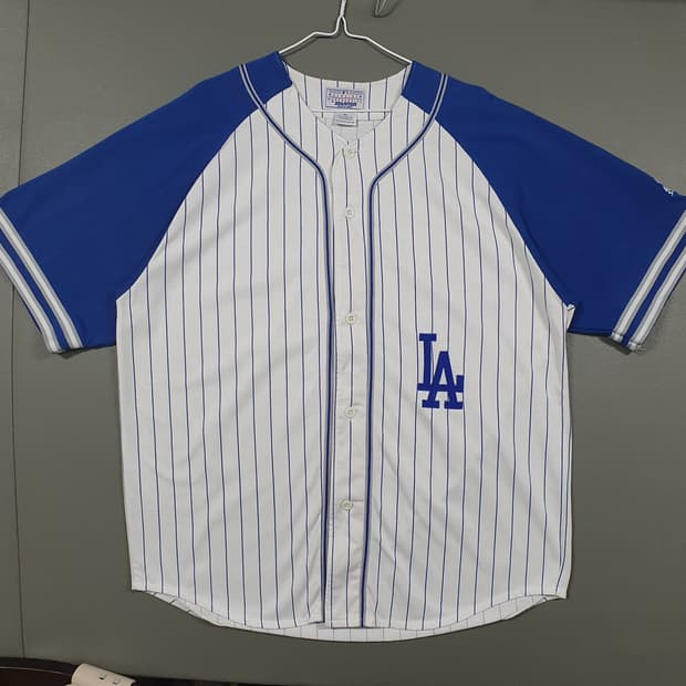MLB X 스타터 LA 다저스 90s 반팔 홈 유니폼 코튼 져지 XL