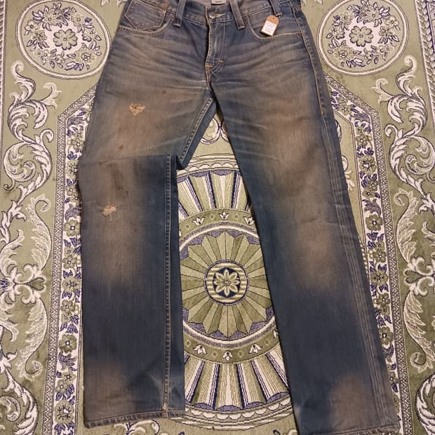 리바이스 504 워싱데님