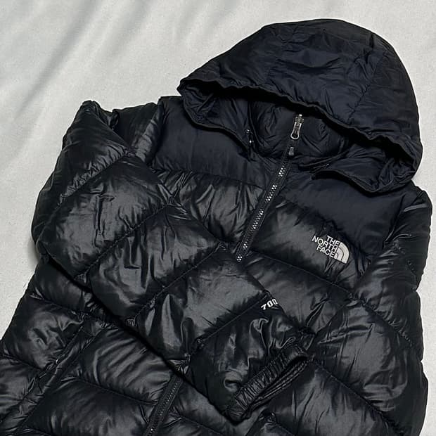 90 노스페이스 700 눕시 후드 패딩