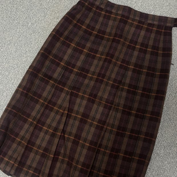 버버리 체크 스커트