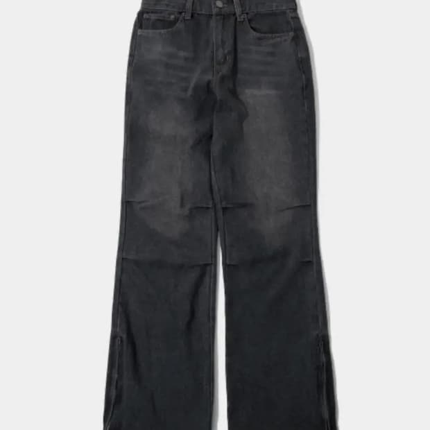 파라슈트 부츠컷 팬츠 흑청