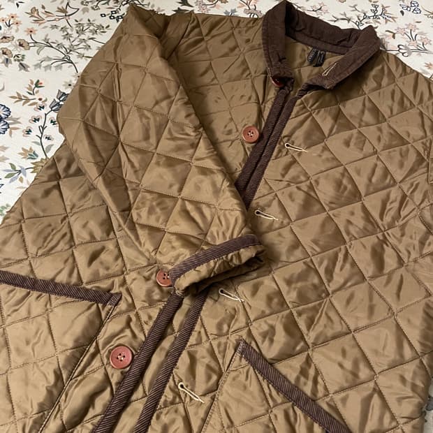 Lavenham 퀼팅자켓 브라운 36