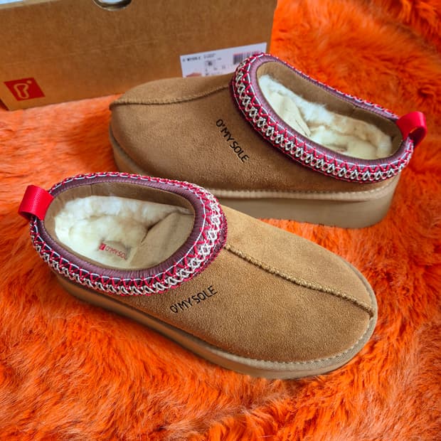 오마이솔 어그 슬리퍼 부츠 om301 체스넛 새상품 230