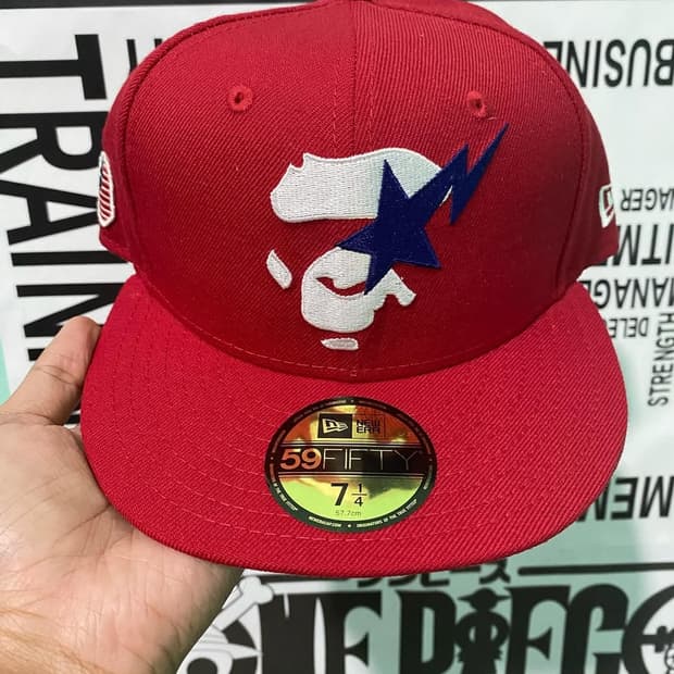 [베이프 x STA 59fifty] 레드 뉴에라
