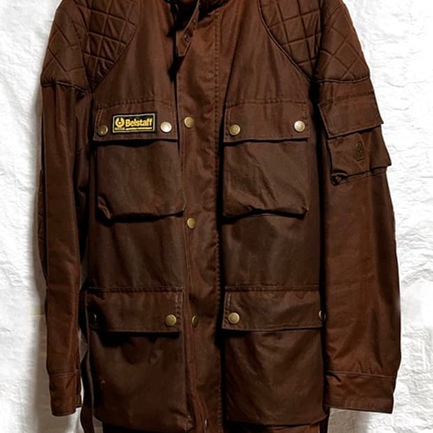 레어템 made in Italy 벨스타프 왁스자켓  큰M