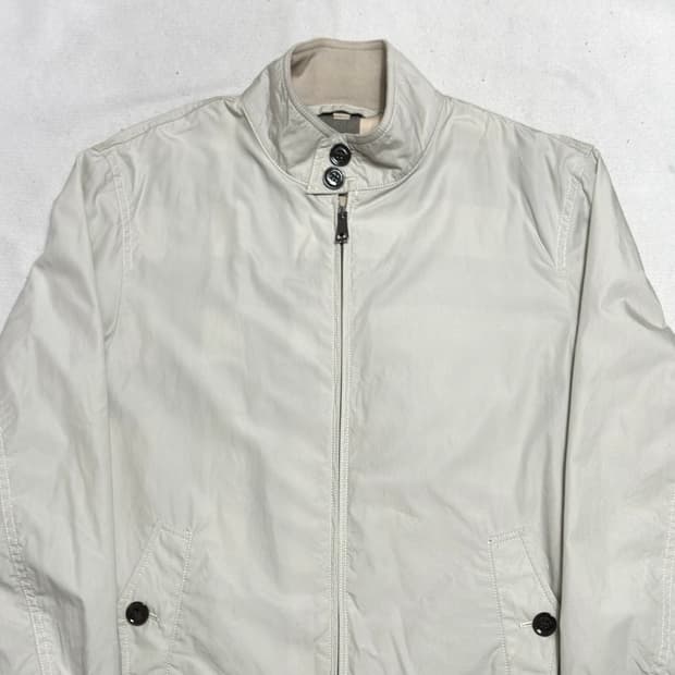 M 버버리 넥 버클 코튼 자켓