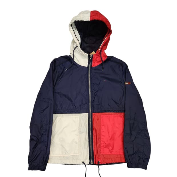 타미힐피거 데님 배색 바람막이 자켓 (S)