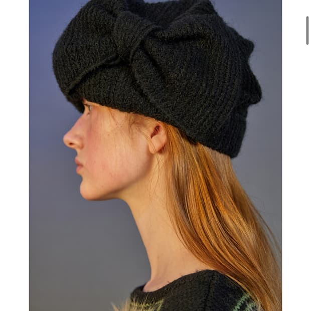 어썸니즈 터번햇리본 블랙