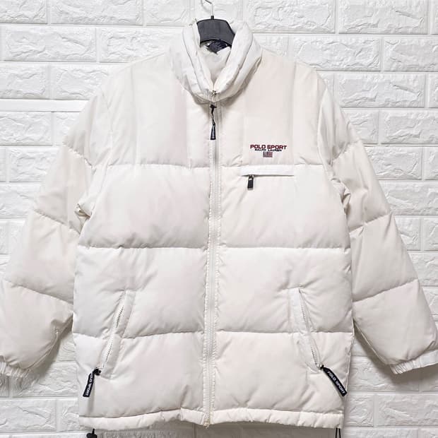 택포// 폴로랄프로엔 화이트 성조기 눕시 패딩