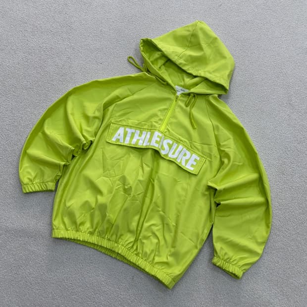 실측확인 메이비 형광 아노락 후드집업 자켓 0428E