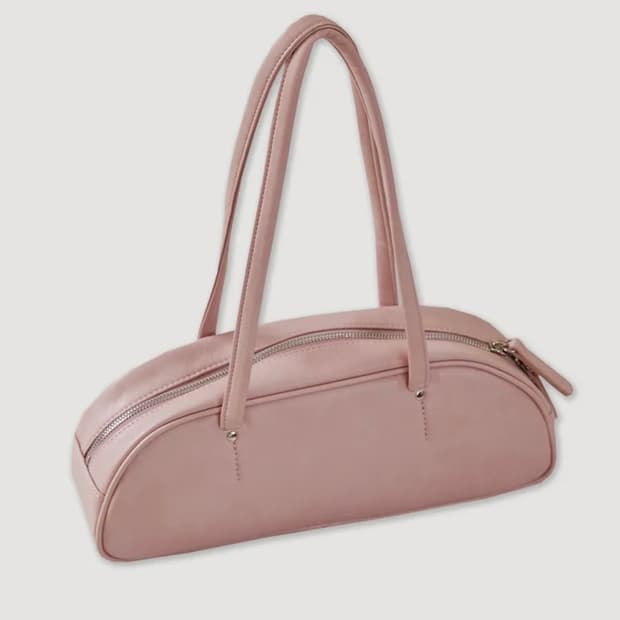 썸웨어버터 demi baguette bag - powder pink