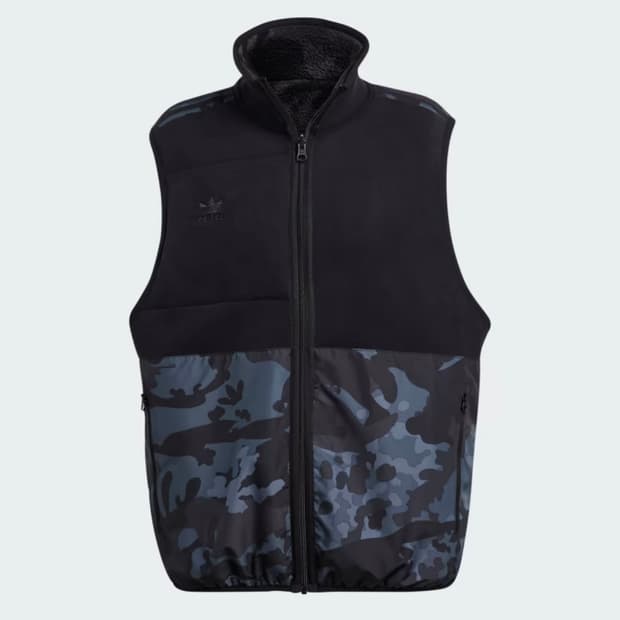 아디다스 그래픽 카모 리버서블 플리스 베스트 조끼