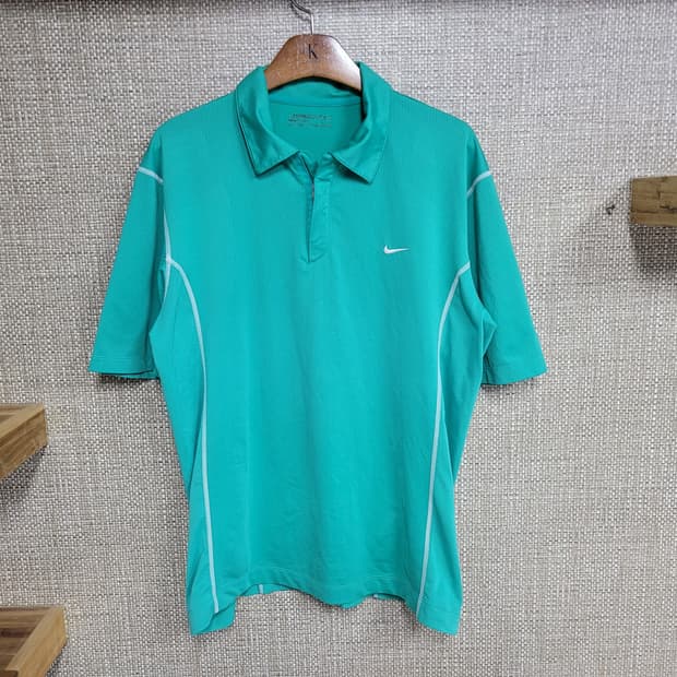 L 100~105사이즈 나이키골프 드라이핏 반팔 티셔츠 집업