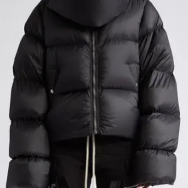 릭오웬스/Luxor 퍼널넥 패딩/ 블랙/ 48