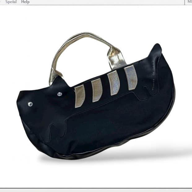 츠모리 치사토 캣 토트백