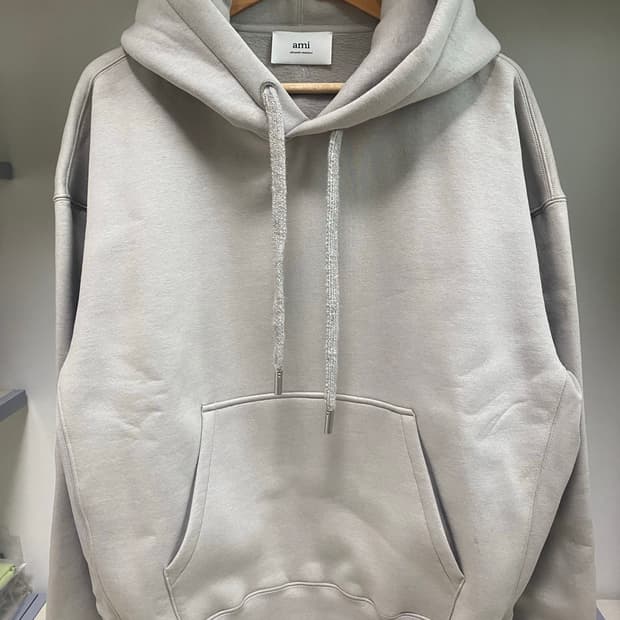 (새상품) 아미 로고패치 헤비웨이트 후드