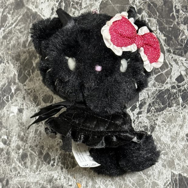 산리오 키티 악마키티 마스코트 인형 키링