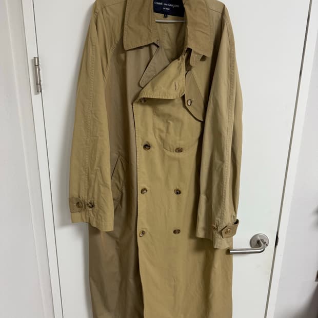꼼데가르송 옴므 리사이클 트렌치코트 