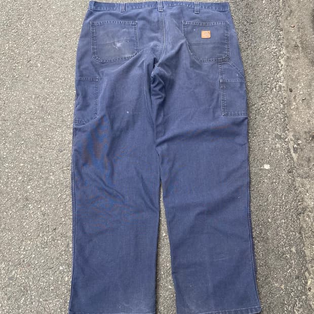 42) 칼하트 383-20 던가리 캔버스 카펜터 팬츠