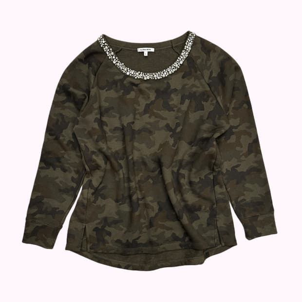camo pattern pearl t-shirt