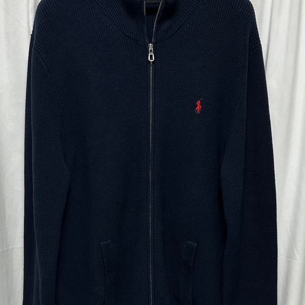 no.120 폴로 랄프로렌 풀니트집업 네이비 xl 상태s급
