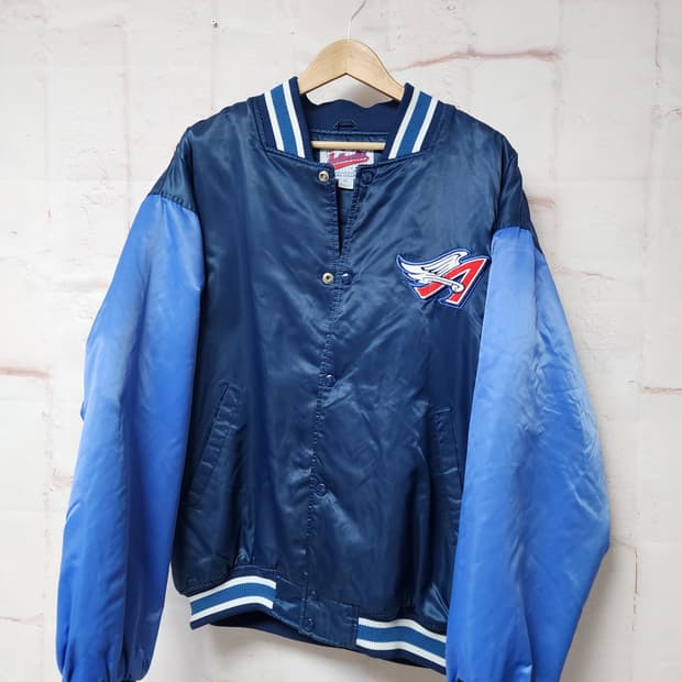 스타터 블루종 야구 점퍼 