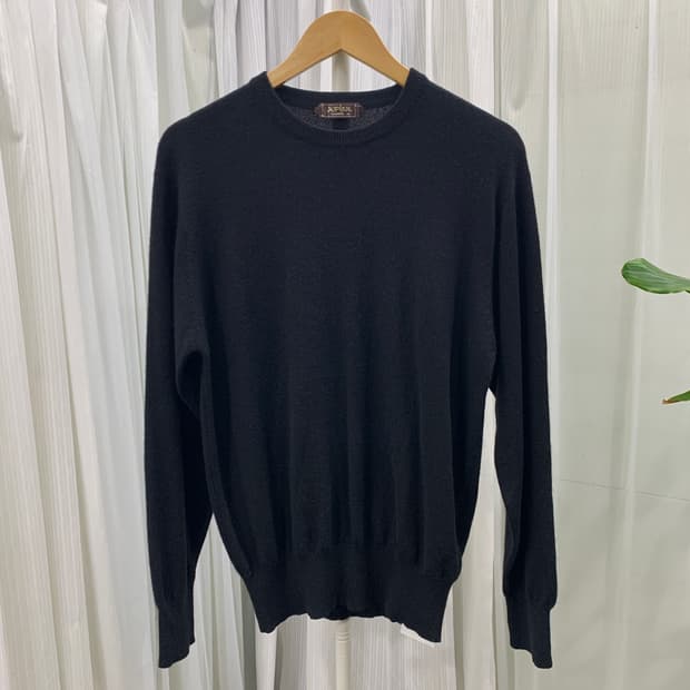 일본 빈티지 JUPIAN 캐시미어 100 라운드 니트 1802