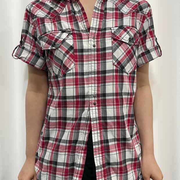 pocket check shirt