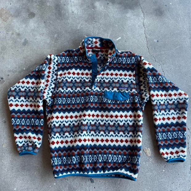 16FW 파타고니아 클래식 신칠라 스냅-티 플리스 풀오버 페어 아일 패턴