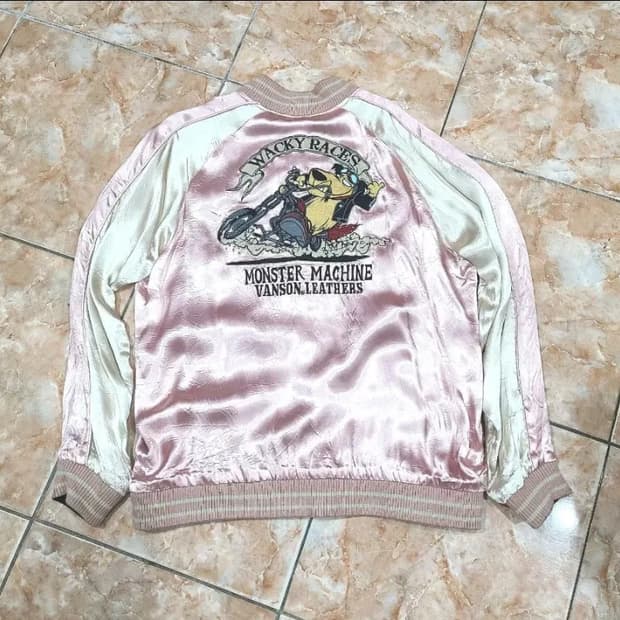 Vanson x  와키 레이스 리버시블 스카쟌