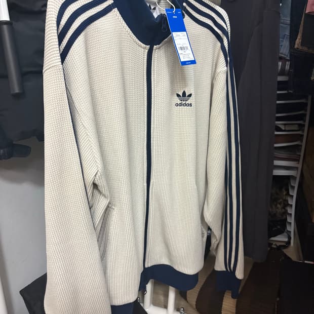 아디다스 와플 트랙탑 네이비XS (실착 남자95~100)